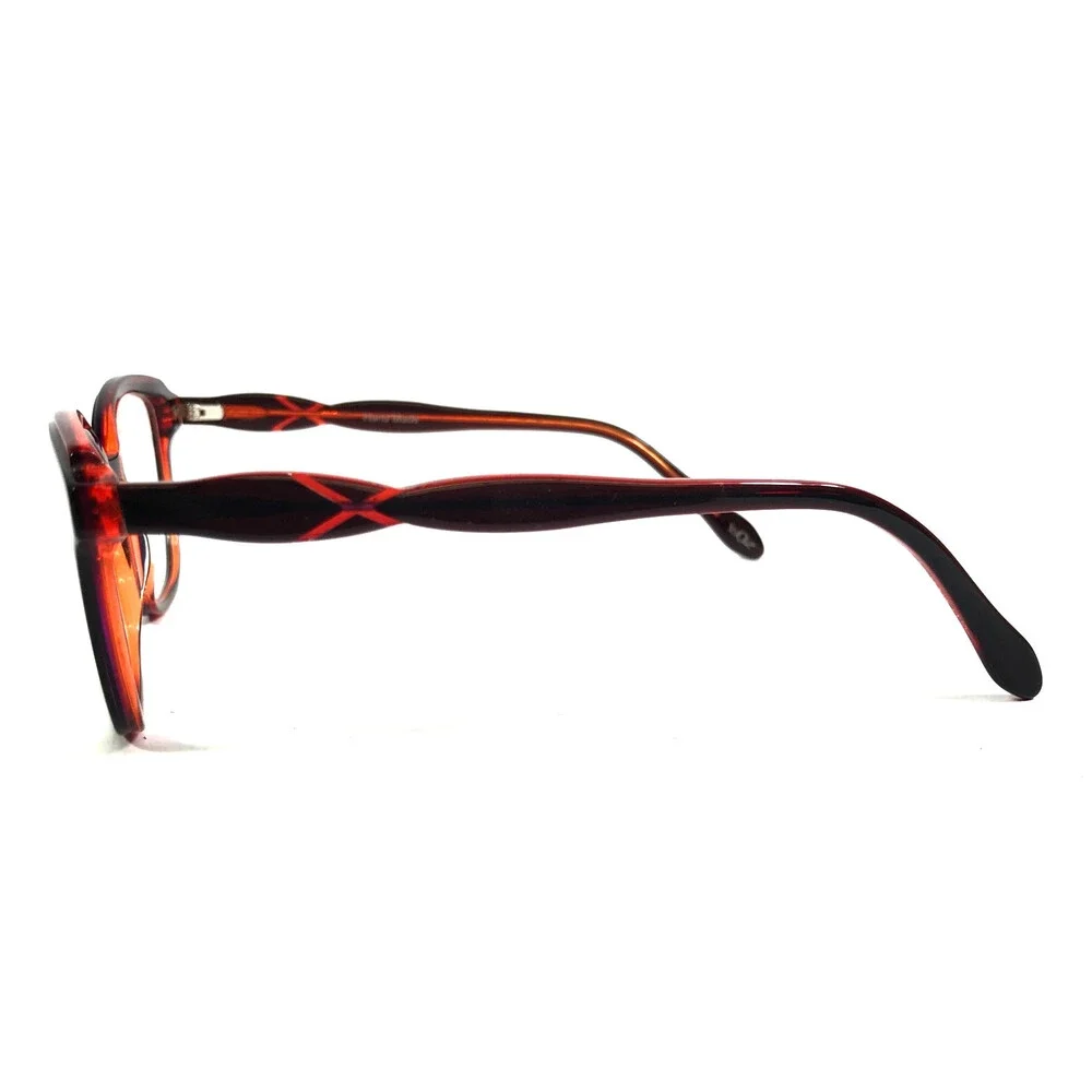 BOZ Eyeglasses Frames EGO 3868 Shiny Brown Red Cat Eye Full Rim 51-17-138